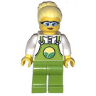 LEGO Farmer with Bright Light Yellow Hair with Large Bun Minifigure