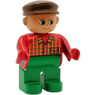 LEGO Farmer mit Brown Deckel