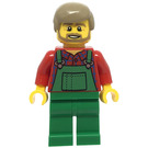 LEGO Bauer mit Grün Overalls Minifigur