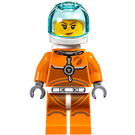 LEGO Kobieta Astronauta W Pomarańczowy Przestrzeń Garnitur Minifigurka