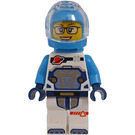 LEGO Female Astronaut with Dark Azure Helmet and Glasses Minifigure