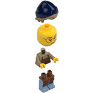 LEGO Female Barista - Dark Blue Beanie Minifigure