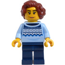 LEGO Female - Bright Light Blau Jumper Minifigur