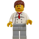 LEGO Kobieta Chef z KońNarty ogon Włosy Minifigurka