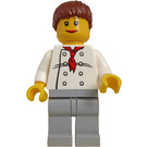 LEGO Female Chef with Ponytail Hair Minifigure