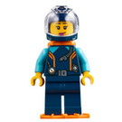 LEGO ženský Diver - oranžová Vzduch Nádrže a Flippers a Dark Modrá Helma Minifigurka