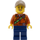 LEGO Kvinna Explorer med Hatt Minifigur