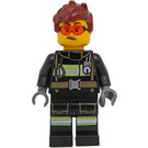 LEGO Weiblich Feuerwehrmann mit Brille Minifigur