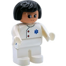 LEGO Female Medic with EMT Star Duplo Figure