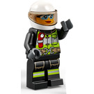 LEGO Female Motorfiets Firefighter minifiguur