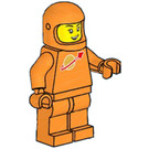 LEGO Kvinde orange Astronaut uden Airtanks Minifigur