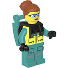 LEGO Female Paramedic with Dark Orange Hair Minifigure