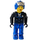 LEGO Kvinde Politimand med Blå Hjelm Minifigur