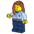 LEGO Female Police Officer with Dark Orange Hair Minifigure