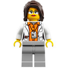 LEGO Kobieta Research Scientist z Biały Tułów Minifigurka