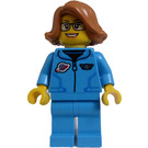 LEGO Female Scientist with Medium Dark Flesh Hair Minifigure