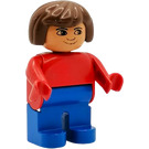 LEGO Female met Blauw Poten en Rood Top Duplo Figuur