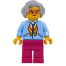 LEGO Female avec Bright Light Bleu Jacket Figurine