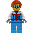 LEGO Female with Dark Azure Jacket Minifigure