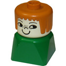 LEGO Female with Earth Orange Hair Duplo Figure