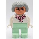 LEGO Female with Gray Hair and Glasses Duplo Figure