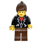 LEGO Femelle avec Leather Veste Minifigurine