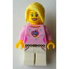 LEGO Female met Pink Top minifiguur
