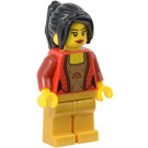 LEGO Kvinna med Röd Corset Minifigur