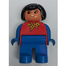 LEGO Female avec rouge Polka Dot Foulard