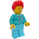 LEGO Female with Red Spiked Hair Minifigure