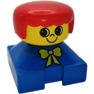 LEGO Female met Geel Bow en Rood Haar Duplo Figuur