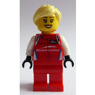 LEGO Ferrari Racing Driver with Bright Light Yellow Hair  Minifigure