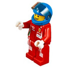 LEGO Ferrari Racing Förare med Röd Kostym och Blå Hjälm Minifigur