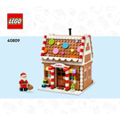 LEGO Festive Gingerbread House Set 40809 Instructions