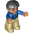 LEGO Figure avec Cheveux Asiat Duplo Figure