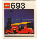 LEGO Fire engine with firemen Set 693 Instructions