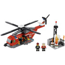 LEGO Fire Helicopter Set with Stripe on Side 60010-3