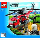 LEGO Fire Helicopter Set with Studs on Sides 60010-2 Instructions