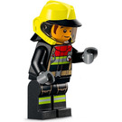 LEGO Brandmand Bob i Dragt med Vibrant Gul Hjelm Minifigur