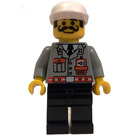 LEGO Brandmand Dispatcher med Grå Jakke Minifigur