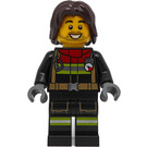 LEGO Feuerwehrmann mit Dark Braun Haar Minifigur