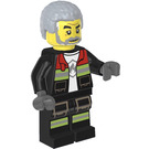 LEGO Feuerwehrmann mit Grau Haar Minifigur