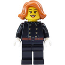 LEGO Brannmann med Jakke og Oransje Hår Minifigur