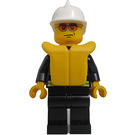 LEGO Firefighter with Lifejacket and Sunglasses Minifigure