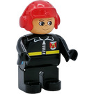 LEGO Firefighter with Red Helmet Duplo Figure