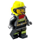 LEGO Brannmann med Vibrant Gul  Hjelm Minifigur