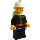 LEGO Firefighter with white fire helmet and white airtanks Minifigure