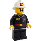 LEGO Firefighter with White Helmet with Logo Minifigure