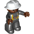 LEGO Fireman Frank Duplo Figure with brown hands