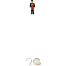 LEGO Fireman with Black Hair and Helmet Technic Figure